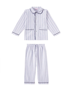 Ромерa полосатая пижама из хлопка, Blue Stripe La coqueta