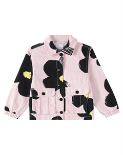 Хлопковая куртка с цветочным принтом, Pink Marc jacobs kids