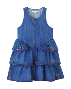 Платье Elba из денима с пайетками, Denim Blue Konges slojd