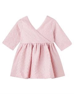 Платье с бантом и цветочным жаккардом, Foxglove Light Molo