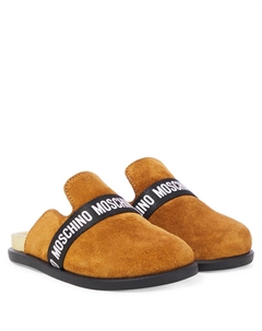 Кожаные клоги, Brown Moschino kids