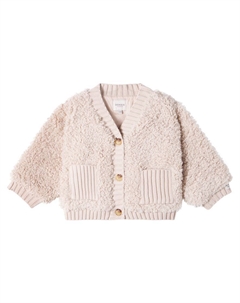 Кардиган Baby Olaan, Soft Taupe Teddy Donsje