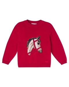 Джемпер из кашемира с жаккардовым узором Jason, Upb Rouge Bonpoint