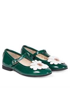Кожаные балетки Dory, Vernis Vert Pom d'api