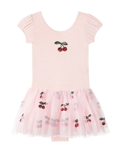 Платье Marina с пайетками и отделкой из тюля, Evening Sand Konges slojd