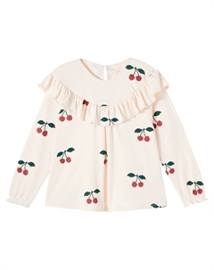 Топ из хлопка с блестками Malli, Ma Grande Cerise Glitter Konges slojd