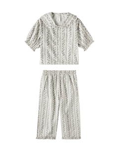 Пижама с рюшами и принтом в виде лоз, Natural Rylee + cru