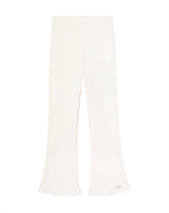 Джинтси брюки широкого кроя с рюшами из хлопковой смеси, Macaroon Donsje