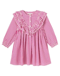 Платье из клетчатой хлопковой ткани, Sangria/Butter Check Konges slojd