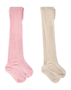 Набор из 2 колготок из хлопковой смеси, Rose Mix Konges slojd