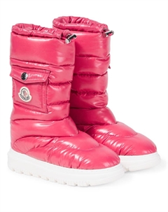 Утепленные стеганые зимние ботинки Gaia, Rose Moncler enfant