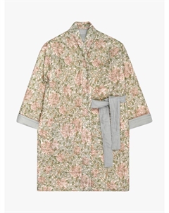 Халат из льна Morris & Co Honeysuckle, Soft Sage Piglet in bed