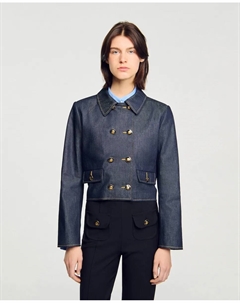 Женская джинсовая жакет, синий Sandro