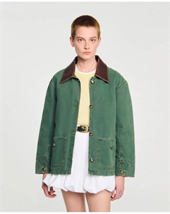 Женская рабочая куртка, темно-зеленый Sandro