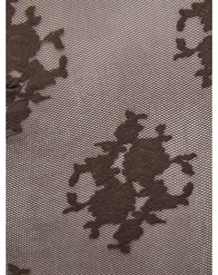 Ажурные колготки с цветочным узором, Dark Brown Mango