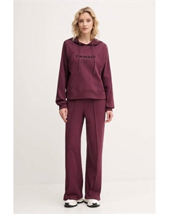 Хлопковый спортивный костюм, бордовый Twinset