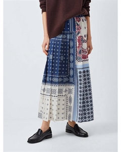 Юбка с плиссировкой и смешанным принтом Luna, Navy/Multi Weekend max mara