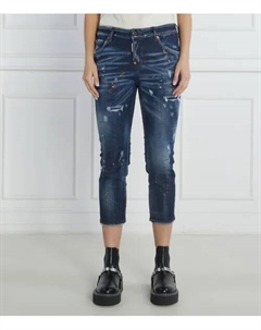 Джинсы для крутых девчонок Cropped fit, синий Dsquared2
