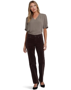 Брюки Women's Cord Marilyn Straight, Bitter Chocolate Nydj
