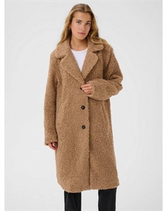 Балми плюшевый пальто, Natural Beige Kaffe