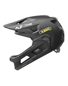 Детский велосипедный шлем MTB Youdrop FF, блестящий черный Abus