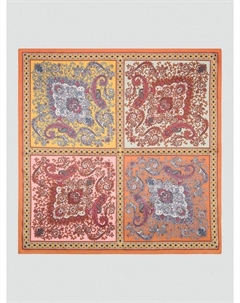 Шарф Cuatro Paisley, Beige Khaki Mango