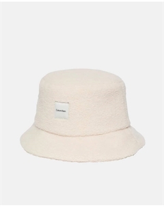 Вязаная шапка с логотипом, белый Calvin klein