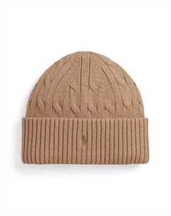 Детская шапка-бини S-XL, загар/бежевый Polo ralph lauren