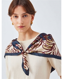 Шелковый шарф Onesto, Navy/Multi Weekend max mara