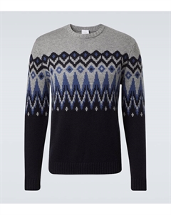 Свитер Ron Fair Isle из кашемира, Grey/Blue/Navy Bogner