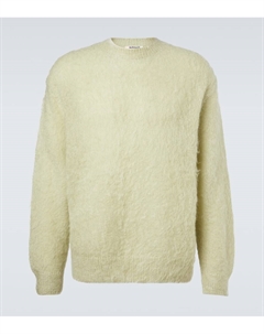 Свитер из мохера и шерсти, Light Kaki Auralee