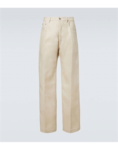 Широкие брюки Geth из льняной саржи, Dinge Rick owens