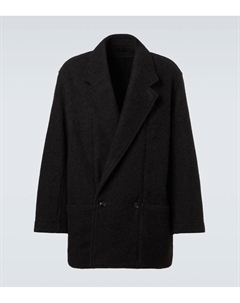 Шерстяное пальто из альпаки, Black Lemaire
