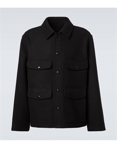 Шерстяная фетровая куртка в стиле field jacket, Black Lemaire