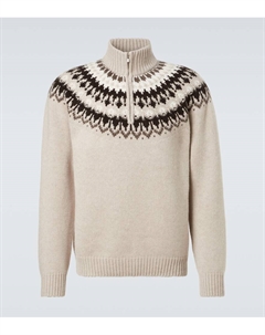 Свитер Mr Saint Gervais с полузастежкой, Chai Fairsle Arch4
