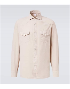 Хлопковая рубашка ls, C7051 Brunello cucinelli