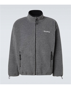 Флисовая толстовка с логотипом, Grey Miu miu