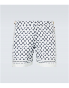 Плавки с принтом бульдога, White Sand Orlebar brown