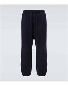 Завен спортивные штаны из кашемира и хлопка, Navy The row