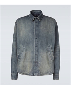 Джимовая рубашка-оверсайз, Blue Balenciaga