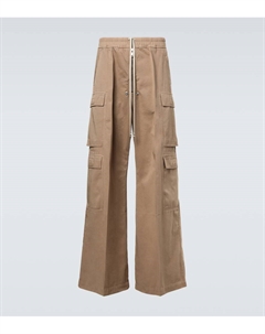 DRKSHDW хлопковые фланелевые карго-штаны, Dirtly Pearl Rick owens