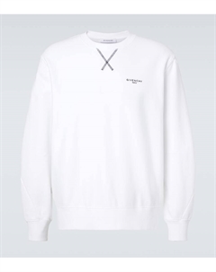 Хлопковый джерси свитшот с логотипом, White Givenchy