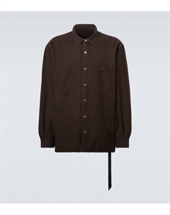 DRKSHDW джумбо хлопковая рубашка, Dark Dust Rick owens