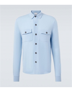 Шерстяная и кашемировая рубашка-оверсайз Allude