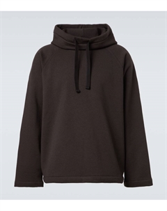 Толстовка из шерсти и хлопка, Dark Roast Lemaire
