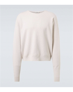 Хлопковый свитер, Stone Beige Melange Lemaire