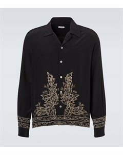 Шелковая блузка с бисерными украшениями Epoque, Black Bode