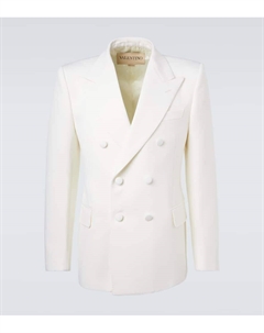 Двубортный блейзер из чистой шерсти, Milky Valentino