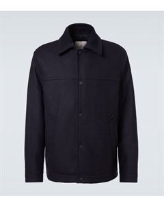 Пуховик Emilion из смесовой шерсти, Deep Indigo Moncler