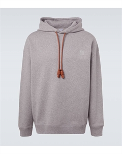 Хлопковый худи Anagram, Grey Melange Loewe